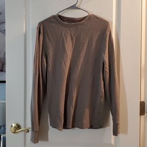 Gap Brown Cotton Mens Crewneck Shirt